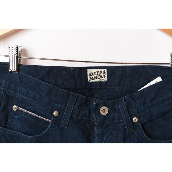 Naked & Famous Indigo Duck Selvedge Jeans Skinny Guy Sz 30 - Picture 3 of 12